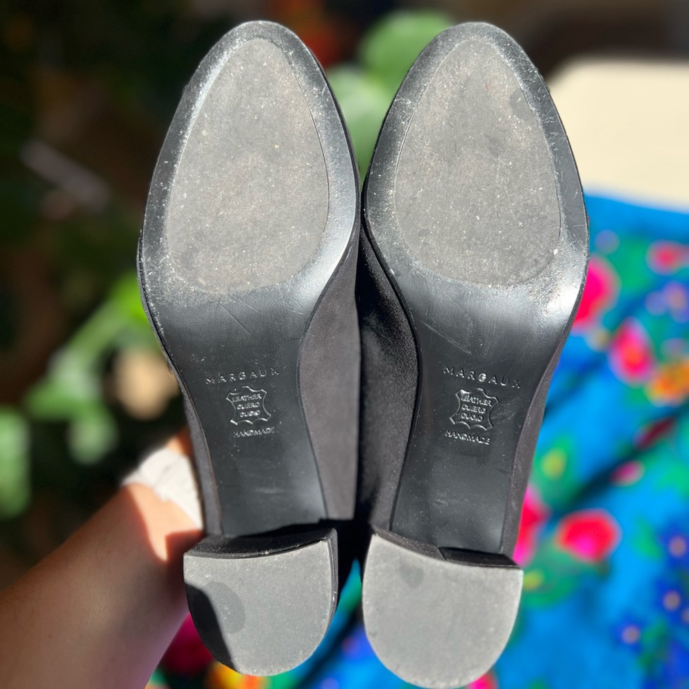Margaux The Heel - Black Suede - 37 Wide - Picture 6 of 11